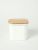 Tall Enamel Food Container - Natural