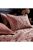 Paoletti Palmeria Velvet Quilted Duvet Set (Blush) (Twin) (UK - Single)