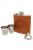 Peaky Blinders Premium Hip Flask Set (Silver/Brown) (One Size) - Silver/Brown