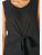 Sleeveless Knot Front Woven Top in Black