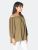 Women's Long Sleeve Cold Shoulder Camisole in Olive