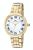 Helena Women's White and Goldtone Bracelet watch, 1071BHES