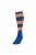 Precision Unisex Adult Hooped Football Socks (Royal Blue/Amber Glow) - Royal Blue/Amber Glow