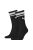 Puma Unisex Adult Heritage Striped Crew Socks (Pack of 2) (Black/White) - Black/White