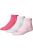 Puma Unisex Adult Quarter Training Ankle Socks (Pack of 3) (Pink) - Pink