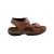 Mens Leather Twin Touch Fastening Sandal - Tan