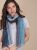 Mix All Over Oblong Scarf - Blue