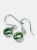 Radha Gemstone Earrings - Green Amethyst
