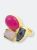 Tara Pearl + Rose Quartz + Pink Banded Onyx Ring - Multi