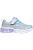 Skechers Girls Sweetheart Lights Spells Shimmer Sneakers (Gray/Light Blue)