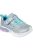 Skechers Girls Sweetheart Lights Spells Shimmer Sneakers (Gray/Light Blue) - Gray/Light Blue