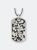 Perforated Camouflage Dog Tag Necklace - Default Title