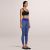 Legging Solid High Waisted Bubble Stretchable Fabric - Blue