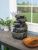 Sunnydaze Stacked Rocks Polyresin Indoor Water Fountain with LED - 10.5 in