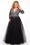 Lace Illusions Formal Dress - Black/Silver