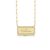 Custom Pave Outline Nameplate Paperclip Necklace - Yellow Gold