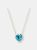 Custom Solitaire Gemstone Bezel Heart Necklace