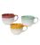 Louise Layers Breakfast Stoneware Mugs, Set of 6 - Multicolor