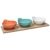 Tognana by Widgeteer Nairobi Tapas Multicolor Bowls with Tray, Set of 3 - Multi Color