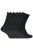 Mens 100% Cotton Ribbed Classic Socks (Pack Of 6) (Black) - Black