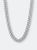 Crucible 12mm Stainless Steel Curb Necklace 24" - White