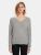 Essential Cashmere V-Neck Sweater - Grey Heather