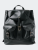 Leather Rucksack Backpack - Black