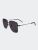 Modern Half Rim - Sunglasses - Black