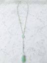 Diana Montecito Necklace in Chalcedony with Chalcedony Drop - Chalcedony