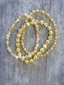 Gold, Champagne and Peach Colored Hematite Bracelet - Set of 3