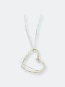 Gold Hearts Necklace on a Silver Chain - Gold