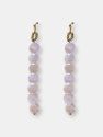 Iridescent Petal Pink Crystal Drop Earring - Petal Pink