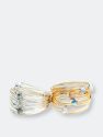 Marcia Wire Wrap Ring with Grey Comet Swarovski Crystals