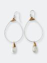 Small Featherweight Earring with Moonstone Drop