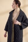 Quilted Notch Collar Coat