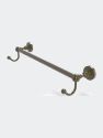 Dottingham Collection 18" Towel Bar With Integrated Hooks - Antique Brass