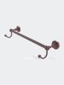 Dottingham Collection 18" Towel Bar With Integrated Hooks - Antique Copper