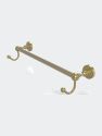 Dottingham Collection 18" Towel Bar With Integrated Hooks - Satin Brass
