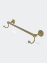 Dottingham Collection 18" Towel Bar With Integrated Hooks - Unlacquered Brass