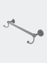 Dottingham Collection 18" Towel Bar With Integrated Hooks - Matte Gray