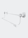 Mercury Collection 30" Double Towel Bar With Twist Accents - Matte White