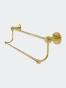 Mercury Collection 36" Double Towel Bar With Grooved Accents - Polished Brass