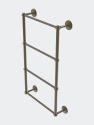 Monte Carlo Collection 4 Tier 30" Ladder Towel Bar With Grooved Detail - Antique Brass