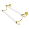 Pacific Beach Collection 30" Double Towel Bar with Twisted Accents - Polished Brass