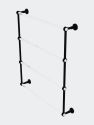 Pacific Beach Collection 4 Tier 30" Ladder Towel Bar With Dotted Accents - Matte Black