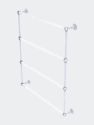 Pacific Grove Collection 4 Tier 30" Ladder Towel Bar With Grooved Accents - Matte White