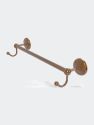Prestige Monte Carlo Collection 18" Towel Bar with Integrated Hooks - Brushed Bronze