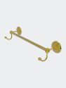 Prestige Monte Carlo Collection 18" Towel Bar with Integrated Hooks - Polished Brass