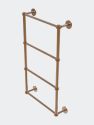Prestige Skyline Collection 4 Tier 36" Ladder Towel Bar With Dotted Detail - Brushed Bronze