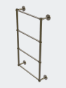 Prestige Skyline Collection 4 Tier 36" Ladder Towel Bar with Twisted Detail - Antique Brass